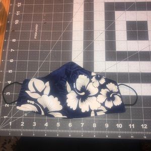 Hawaiian floral hibiscus handmade face mask